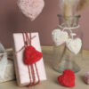 DOUBLE HEART POMPON RED 2PCS - Image 2