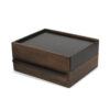 STORAGE BOX STOWIT BLACK & WALUT 26X22X12CM