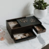 STORAGE BOX STOWIT BLACK & WALUT 26X22X12CM - Image 2