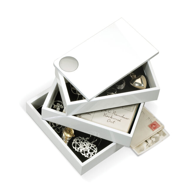 STORAGE BOX SPINDLE WHITE 19X12X13CM - Image 5