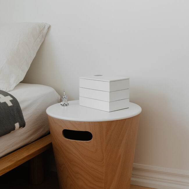 STORAGE BOX SPINDLE WHITE 19X12X13CM - Image 3