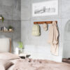 WALL HOOK FLIP 8 WALL MOUNTED WARM & GOLD 81X6X3CM - Image 3