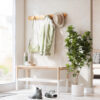WALL HOOK FLIP 8 MOUNTED NATURAL 81X6X3CM - Image 2
