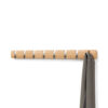 WALL HOOK FLIP 8 MOUNTED NATURAL 81X6X3CM