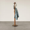 FLAPPER COAT RACK LIGHT WALNUT & GOLD 40X40X168CM - Image 3