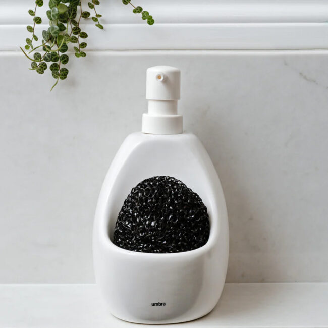 PUMP WITH SCRUBBY HOLDER JOEY WHITE 590ML 10X13X20CM - Image 3