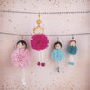 POMPONS SOFT TULLE  PINK SHADES 2.5CM & 3CM 16PCS - Image 2