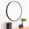 MIRROR ROUND ALUMINIUM BLACK 100CM - Image 2