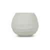 TEALIGHT HOLDER DRUZY WHITE 10X8.5CM