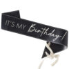 SASH ITS MY BIRTHDAY BLACK & NUDE 1.5M