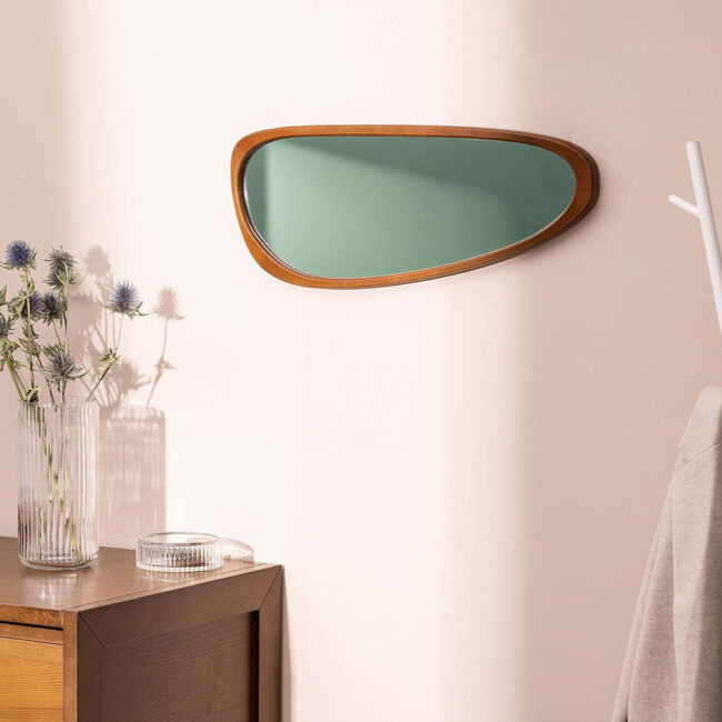 MIRROR EGG SLOPE DARK WOOD 70X200CM - Image 4