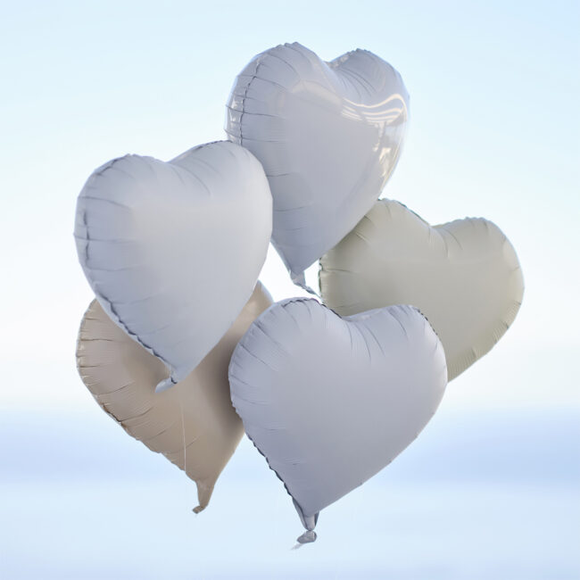 FOIL BALOON BUNDLE CUSTOM HEART 5PCS - Image 3