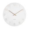 WALL CLOCK CHARM WHITE 30CM