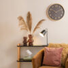 WALL CLOCK PURE WOOD GRAIN BLACK 40CM - Image 2