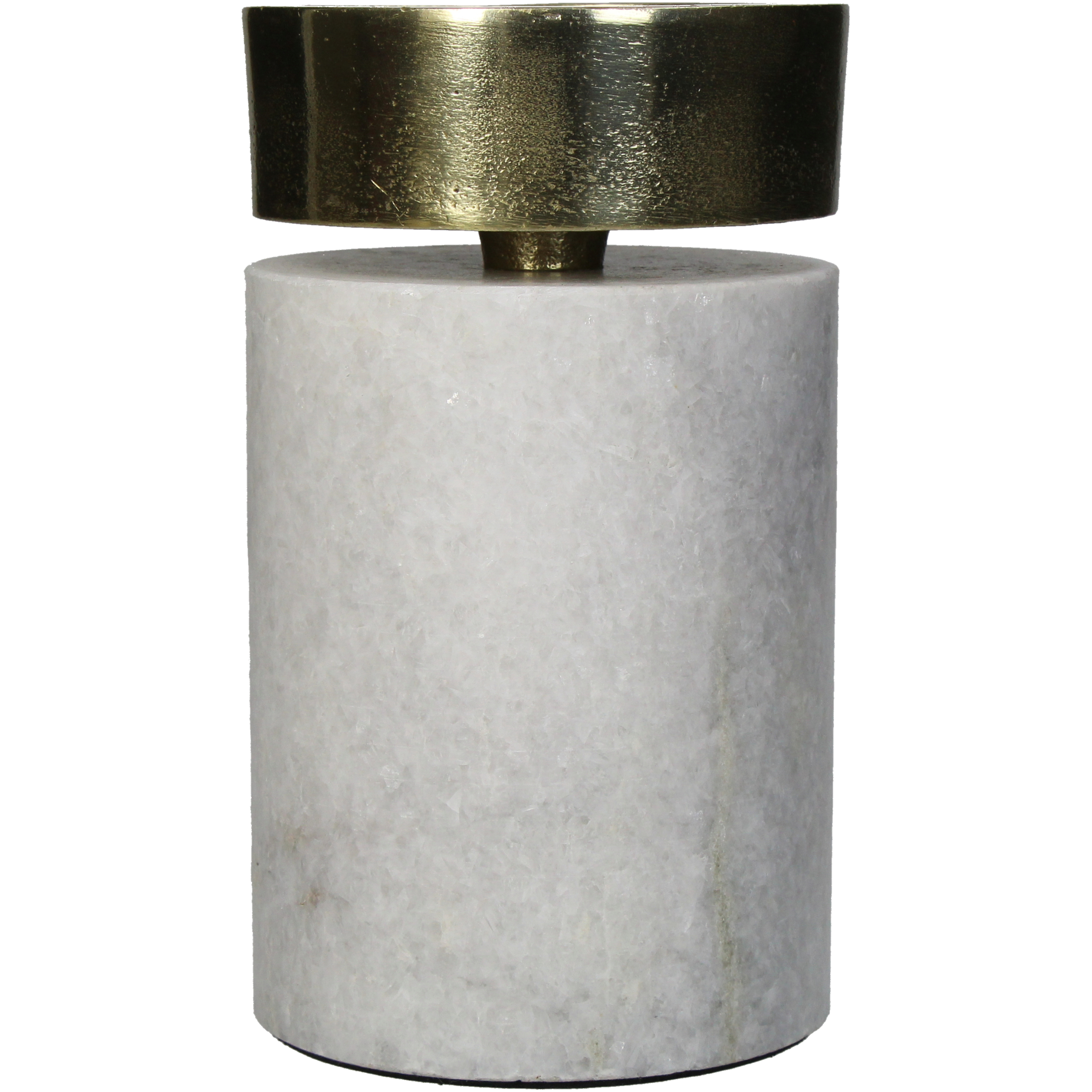 CANDLEHOLDER MARBLE WHITE 9X9X15CM - Image 4