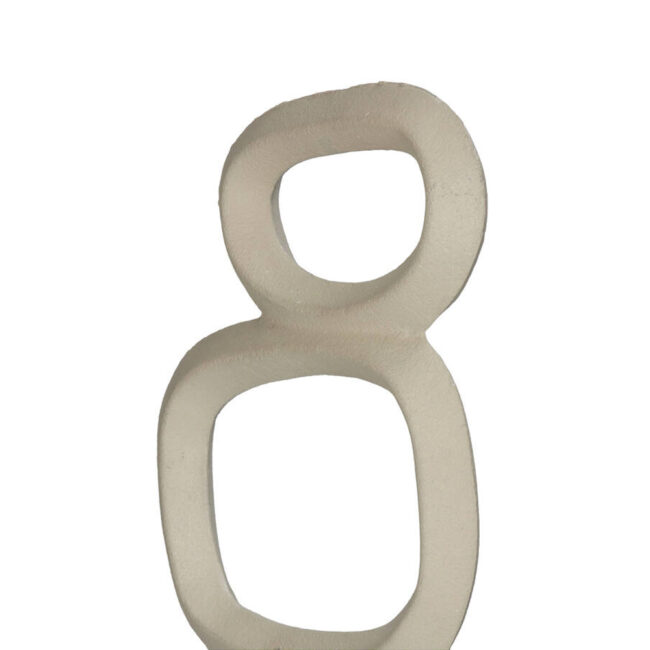 DECOR ORGANIC ALUMINIUM IVORY 14.5X7X47CM - Image 2