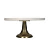 CAKE STAND MARBLE WHITE 29X29X13.5CM - Image 3