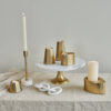 CAKE STAND MARBLE WHITE 29X29X13.5CM - Image 2