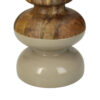 CANDLEHOLDER WOOD BEIGE 13X13X28CM - Image 3
