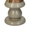 CANDLEHOLDER WOOD BEIGE 12.5X12.5X32CM - Image 3