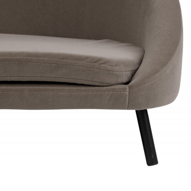 PET SOFA VENUE VELVET WARM GREY 81X61X41.5CM - Image 4