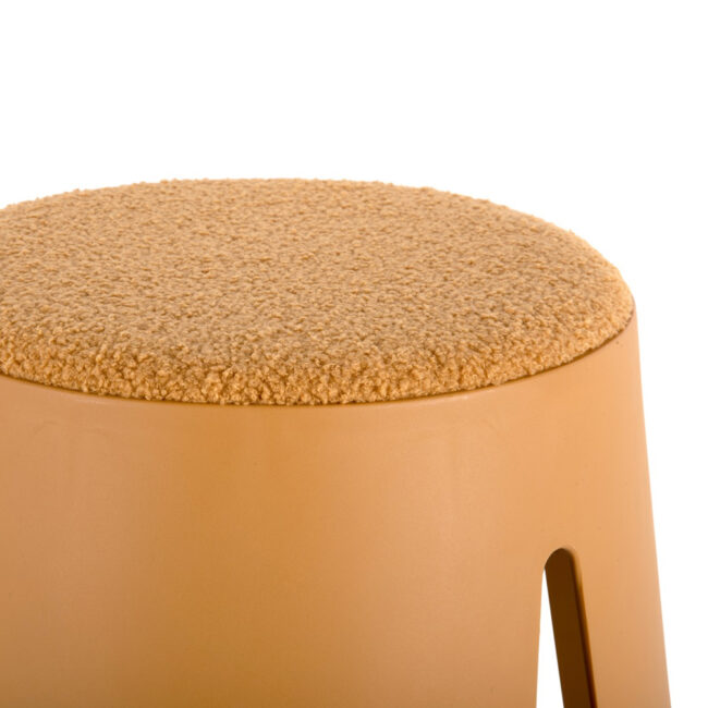 STOOL SAVOR OCHRE YELLOW 44X46CM - Image 3