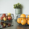 FRUIT BASKET LINEA KINK BLACK 30X14.5CM - Image 2