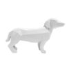 STATUE ORIGAMI DOG WHITE 29.7X10.8X20.8CM