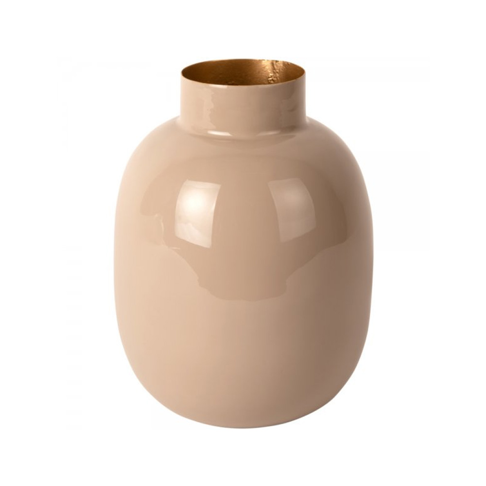 VASE MILA WARM GREY 19.5X6.5CM