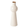 CANDLEHOLDER MILA ENAMEL IVORY 16.5x4.5CM