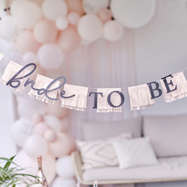 BUNTING BRIDE TO BE DOUBLE LAYERED WITH TASSELS 1.5M - Image 3