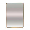 MIRROR CURVED ALUMINIUM GOLD 60X60CM