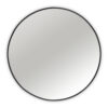 MIRROR ROUND ALUMINIUM BLACK 100CM