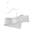 SASH THE BRIDE SILVER FOIL WITH CUT OUTS 1M
