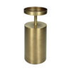 CANDLE HOLDER IRON GOLD 10.5X10.5X32.5CM