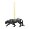 CANDLEHOLDER TIGER POLYRESIN BLACK 16X9X19.5CM - Image 2