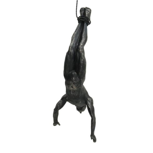 DECOR FIGURE POLYRESIN BLACK 12X8X30.5CM