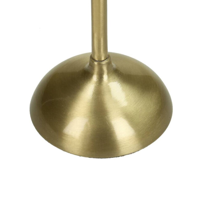 CANDLEHOLDER ALUMINIUM GOLD 7.5X7.5X23.5CM - Image 3