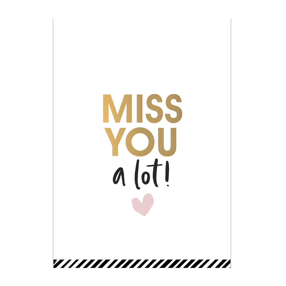 CARD PERFECT BASICS MISS YOU A LOT A6 - Pergamos