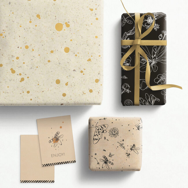 COUNTER ROLL RANDOM SPOTS GRASS GOLD 70MX30CM - Image 5