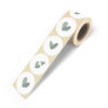 GIFT STICKERS SOLO HEARTS MINT 5CM