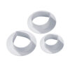 SET OF 3 ROSE PETAL CUTTERS 32-47CM