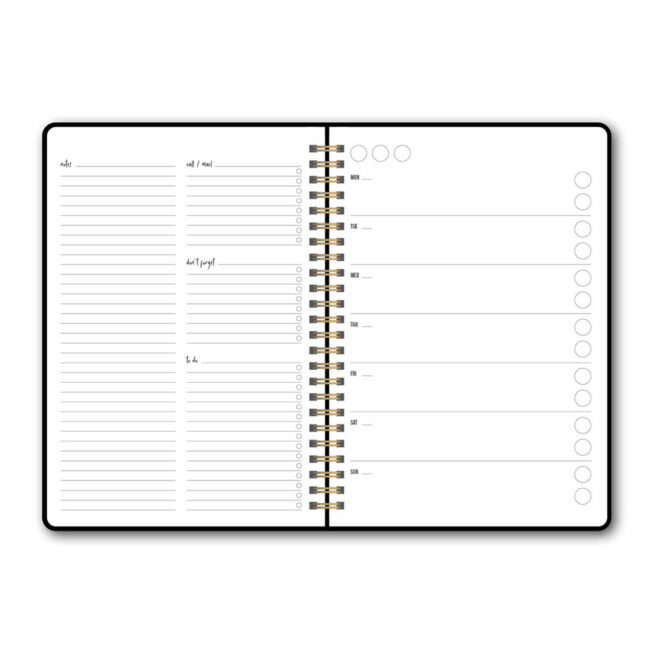 BLACK PLANNER I'VE GOT PLANS TO MAKE 17.5X25CM - Image 4
