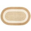 RUG ELIN OVAL STRIPED NATURAL 150X92CM