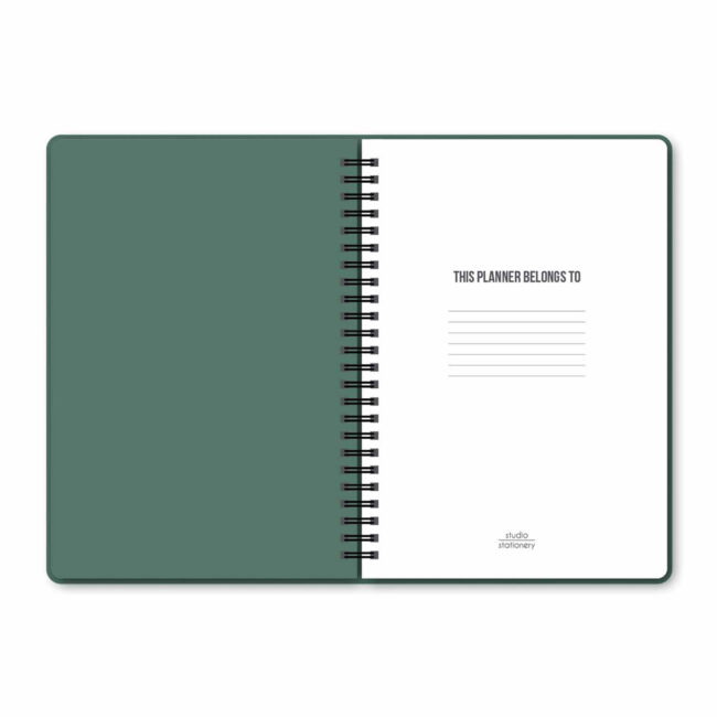MY GREEN PLANNER SOME SERIOUS PLANS 17.5X25CM - Image 3