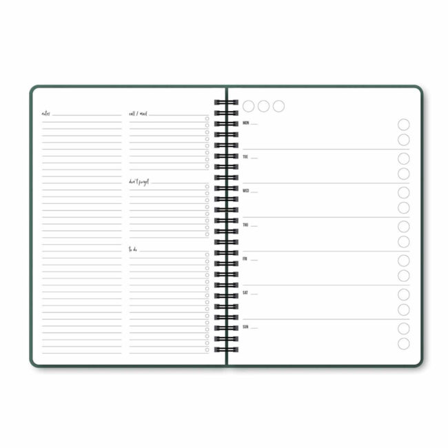 MY GREEN PLANNER SOME SERIOUS PLANS 17.5X25CM - Image 4