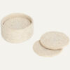 COASTER ELLA PURE WHITE 10.5CM 6PCS