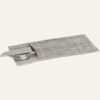 CUTLERY POCKET SIXTEN GRAY 9.5X23.5CM 2PCS