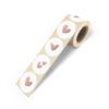 GIFT STICKERS SOLO HEARTS ROSE GOLD 5CM