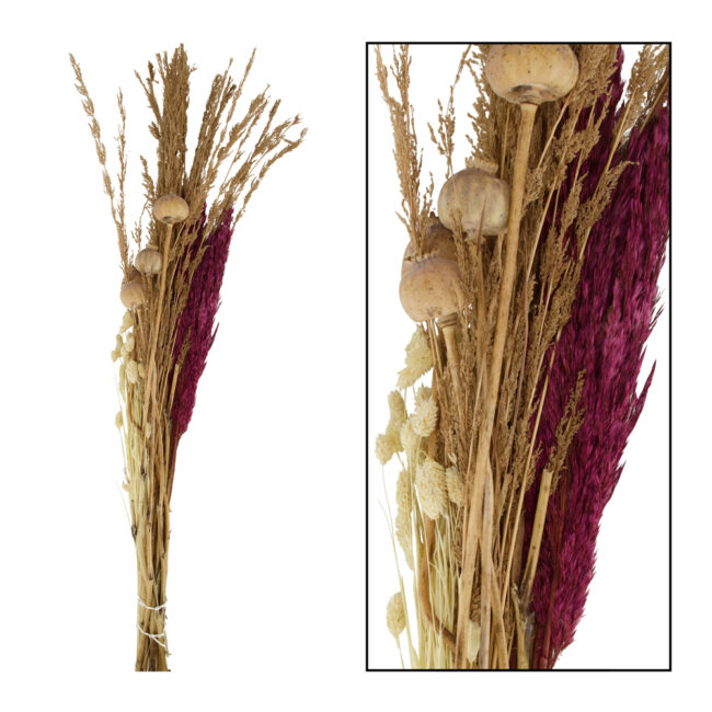 Halloween Faux Pampas Grass 120cm 60cm, 5 stems